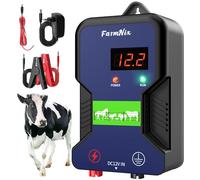 12 kV Clôture Électrique Pour Animaux 15KM, 2J Énergie Impulsionnelle, LED | Étanche, Haute Puissance Électrificateur, Idéale Pour Chiens Animaux D'élevage Domestiques Protéger Pâturages Et Jardins