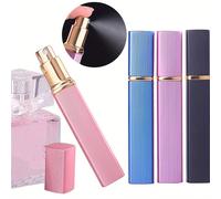 12 ml Vaporisateur de parfum de luxe mini rechargeable, contenant de maquillage portable vide, décoration de salle de bain et d'automne, bouteille de parfum pour la rentrée scolaire Rose 11,5*1,9 cm,B