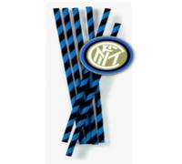12 Pailles Inter en carton 19,5 cm