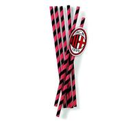 Procos 12 pailles en carton Milan 19,5 cm Rouge Taille unique