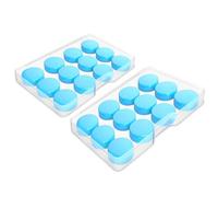 12 Paires Bouchon d'Oreille en Silicone Moulables, Bleu, Réutilisables et Étanches, Boule Quies Antibruit pour Sommeil, Natation, Ronflement, Protection Efficace Contre le Bruit