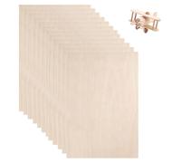12 panneaux de contreplaqué de tilleul, dimensions 300 x 200 x 2 mm, panneaux en bois naturel