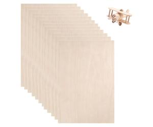 12 panneaux de contreplaqué de tilleul, dimensions 300 x 200 x 2 mm, panneaux en bois naturel