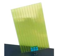 12 Panneaux de Serre Double paroi en Polycarbonate, tôle de Toit Isolante Transparente en Polycarbonate, bâche de Couverture Facile à découper pour Le Jardinage et l'agriculture en extérieur