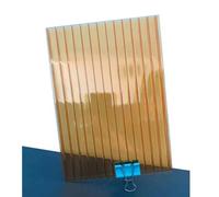 12 Panneaux de Serre Double paroi en Polycarbonate, tôle de Toit Isolante Transparente en Polycarbonate, bâche de Couverture Facile à découper pour Le Jardinage et l'agriculture en extérieur