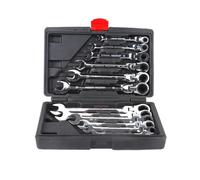 12 Pcs Coffret liquet Métrique 8-19mm Dent Clé Mixt Plate à Cliquet Métrique-MEY