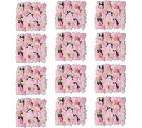 12 Pcs mur de fleurs mur de roses artificielles mariage fond panneau mural décorations de fête