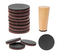 12 Pcs Patin Chaise Feutre Ronds, 50 mm Patins pour Meubles Auto-adhésifs, Tampon Pied de Chaise Caoutchouc Antidérapant, Tampon Caoutchouc adhesif, Patin Antiderapant pour Pieds de lit et Meuble