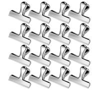 12 Pcs Pince Sachet Acier Inoxydable, Fermeture Sachet Alimentaire | 7.7cm Clips De Fermeture Métallique, Parfait Utiliser à Cuisine Home Ou Fourniture De Bureau