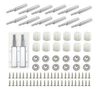 12 PCS Poussoirs à Pression Push to Open pour Portes de Placard et Tiroirs,Système de Fermeture et Ouverture Facile pour Armoires, Meubles de Cuisine, Bibliothèques et Rangements Divers