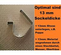 12 Pcs qualité sockelfeder küchensockel support pour accrocher en mDF plaxé meuble de cuisine à ouverture sockelhalter les agrafes de fixation clamp support clip avant unterschränken v. socle pour meubles fußleiste sCHMIDT cuisine par exemple