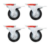 12 pcs Roulettes pivotantes 100 mm vidaXL vidaXL