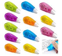 12 Pcs Rubans Correcteurs 4m x 5mm Mini Pocket Mouse Souris Couleur | Capuchon protecteur roller correction effacer corriger ecole bureau fournitures etudiant, classeur, cahier, affaires