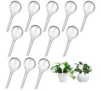 12 Pièce Globes d'arrosage,Automatique Boule d'irrigation en Plastique Bulbes Goute à Goute Arrosage Plante Vacances (Transparent)