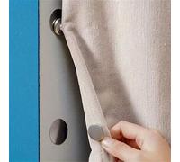 12 pièces/6 paires de crochets de rideau magnétiques en métal moderne - attaches magnétiques murales, faciles à installer, conviennent pour les rideaux de douche, les fermetures de coutures, les décor