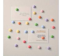 12 pièces/6 pièces/3 pièces Set d'aimants de réfrigérateur en forme d'étoile colorée, autocollants de tableau mémo en résine ronds, convenant pour le réfrigérateur et le tableau blanc, mini pinces à n