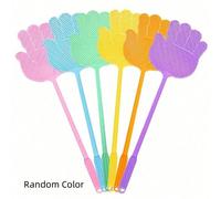 12 pièces/6 pièces Tapette à mouches en plastique flexible de couleur aléatoire, convient pour le contrôle des nuisibles dans la cuisine, le patio et le bureau 1 pièce - Couleur aléatoire,4 pièces - C