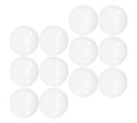 12 pièces Abat-jour LED Blanc PC Id 53mm pour Salle de bain | Finition Laiteuse Lisse, Forme Plate Demi-Sphère, pour Barres Lumineuses, Miroirs de Maquillage, Intérieur