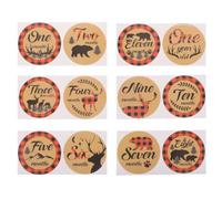 12 Pièces Autocollant Mensuel pour Bébé, Papier Suivi Croissance | Décor Photo, pour Partager L’évolution du Nourrisson Réseaux, Accessoire de Prise de Vue, Lot Mensuel