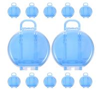 12 Pièces Boîte de Valise Ronde Mini en Ps, Légère et Décorative | Fête et Thème Party, Format Portable, Design Délicat, Usage Multiple, Petite Boîte Présent
