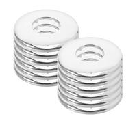 12 Pièces Cache Bride de Tuyau Rond en Acier Inoxydable 26mm