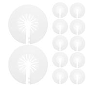 12 Pièces Cache Décoratif de Tuyau en Pvc Blanc | Bride Murale, Plastique, Installation Facile, Usage Maison et Bureau, pour Masquer des Conduites Disgracieuses