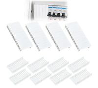 12 Pièces Cache Fentes pour Tableau Électrique, Bande de Blocage 12TE pour Boîtier à Fusibles, Plaque de Masquage Modulaire pour Organisation Coffret, Blanc, Installation Facile et Rapide