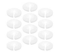 12 Pièces Cache Tuyau Mural en Pvc Blanc pour Radiateur et Lavabo | Bride Décorative Plastique, Pose Facile, Usage Maison Bureau, Finition Discrète pour Tuyaux Visibles