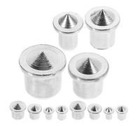 12 Pièces Centreur de Tourillon en Acier, , Perçage Précis | Compatible Armoires et Placards, Installation Rapide, Stabilité Renforcée, Usage Pro ou Bricolage, Argenté