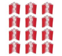12 Pièces Charnière de Piano Continue Auto-adhésive en Acrylique | Design Invisible et Ultrafin, Ouverture Fiable, pour Projets Artisanaux, Boîtes D'exposition, Meubles et Vitrages