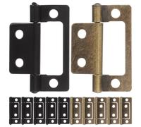 12 Pièces Charnière de Sous-porte Épaissie, Silencieuse, Cuivre | Finition Antirouille, Bords sans Rayure, Usage Décoration Intérieure, Plateau Léger, Charnière Plate