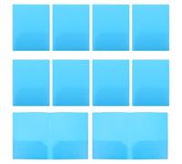 12 Pièces Chemise Plastique Double Face à 2 Poches pour Documents | Plastique, Accès Rapide et Tri Facile, pour École et Bureau, Rangement Simple des Papiers