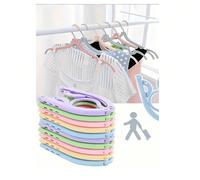 12 pièces Cintres de voyage pliables, Porte-soutien-gorge antidérapant gain de place, Crochets de vêtements portables de poche pour bagages, valise, placard, chambre, salle de bain, rangement d'hôtel,