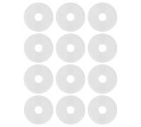 12 Pièces Couvercle Décoratif de Tuyau Rond Fendu 10mm Blanc | ABS, pour Systèmes de Plomberie et Chauffage, Mural Discret, Finition Lisse, Usage Intérieur
