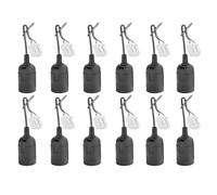 12 Pièces Douilles Ampoule E27 noires avec Connecteur Rapide et Serre-Câble,Douille de Chantier e27. 60W 250V,Câble de Suspension pour éclairage LED et halogène,Noir