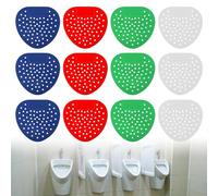12 Pièces Écran D'urinoir Desodorisant Urinoir avec Parfum Filtre à Urinoir Protection Anti-Éclaboussures Urinoir Grille Urinoir Tamis D'urinoir pour Tous les Lieux Commerciaux et Appartements