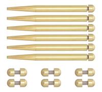 12 Pièces Entretoise Murale pour Tableau, Acier au Carbone, 7mm | Support Stable et Compact, Finition Or Élégante, Usage Table et Mariage, pour Panneau et Cadre