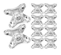 12 Pièces Équerre D'armoire en Alliage de Zinc, , Fixation L | Mobilier et Panneau, Installation Facile, Finition Argentée Résistante, Démontage Simple, Usage Polyvalent