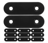 12 Pièces Équerre de Support D’angle, Plaque Plate | Perçages Préalables, Renfort D’assemblage Discret, Usage Meubles et Réparation, pour Armoires et Plateaux
