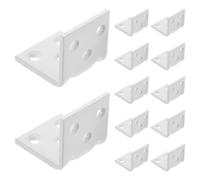 12 Pièces Équerre Murale en Acier Inoxydable 3x3x3cm pour meubles | Profil en L, Trous Prépercés, Finition Polie, Pose Dissimulée, Bords Lisses, Assemblage de Panneaux Séparés