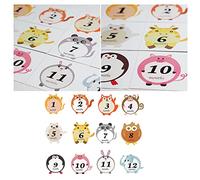 12 Pièces etiquettes autocollantes étiquettes autocollantes sécurité décor autocollant du mois autocollant bébé photo appliqué petit accessoires nouveau née ventre stickers