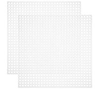 12 Pièces Feuille de Toile Plastique Blanche 27x27, pour Broderie et | Grille Carrée Nette, Support de Forme Robuste, pour Aiguilles à Tapisserie et Petites Boîtes de Rangement