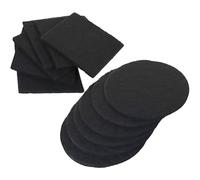 12 Pièces Filtre à Charbon Rond Noir, Compost | Coton Filtrant Léger, Accessoire de Remplacement, pour Bac Domestique, Couvercle Extérieur et Usage Quotidien