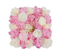 12 pièces fleurs artificielles murales panneau mural fond soie rose mat