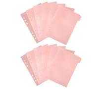 12 Pièces Intercalaires Perforés A5 en PP Rose, Séparateurs | Design Créatif, Repérage Rapide des Sections, pour Dossiers et Rapports