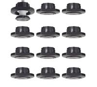 12 pièces Italiana Ferramenta Régulateur de hauteur pour perçage de pot de Ø 30 mm, réglage en hauteur 10 mm, capacité de charge 175 kg par pièce, pieds réglables avec patins de sol de SOTECH