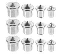 12 Pièces Kit de Goupilles de Positionnement pour Menuiserie, 6 à 12 MM | Acier Argenté, Aide D’alignement Précise, pour Projets DIY et Usage Professionnel, Étagères, Armoires