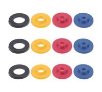 12 Pièces Limiteur de Débit D’eau Joint D’étanchéité, en Silicone | Insert Inline en Plastique, Surface Souple, Usage Salle de Bain, Compatible Robinets et Flexibles de Toilettes