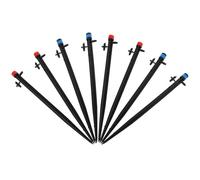 12 Pièces Micro Asperseur Rotatif de Sol pour Pelouse et Serrage | PP Noir, Installation Facile, Jet Uniforme, Économie D'eau, pour Irrigation de Pelouse et Atomisation Fontaine