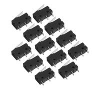 12 Pièces Micro Interrupteur à Levier Long, 5a 125/250v, Broches | Actionnement Momentané Fiable, Longue Durée de Cycles, Intégration Facile pour Circuits Imprimés, Voitures Rc et Prototypes